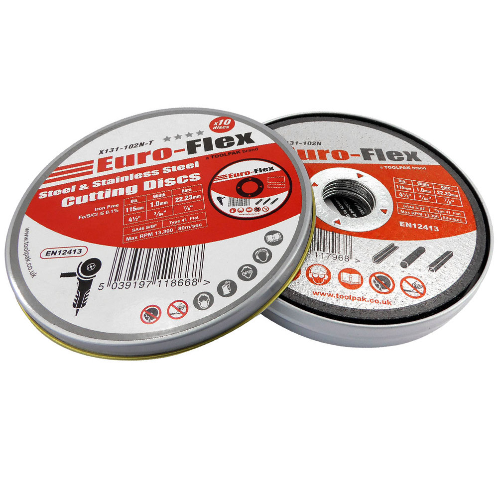 115mm x 1.0mm x 22.23mm Thin Slitting Disc - Pack of 10