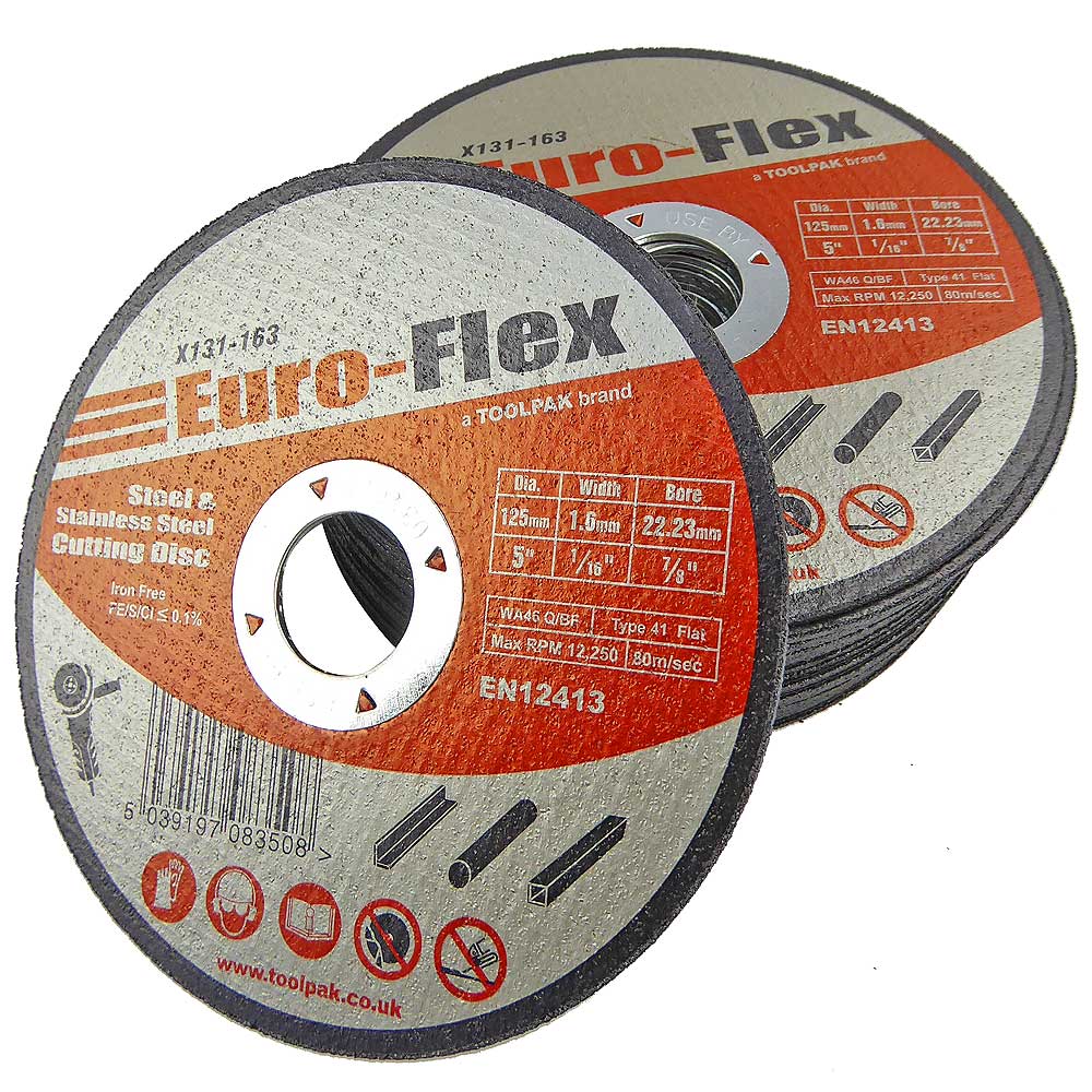 125mm x 1.6mm x 22.23mm Metal Thin Slitting Disc