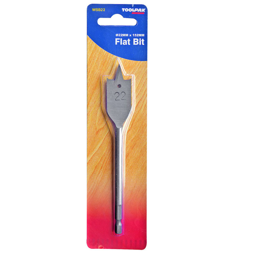 22mm x 152mm Flat Wood Bit