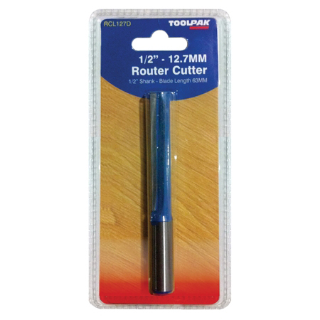 12.7 x 63mm Straight Router Cutter ½